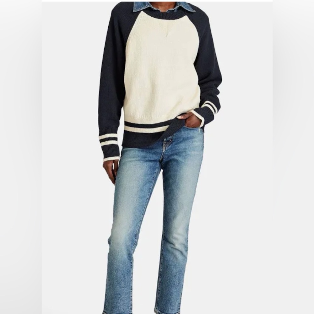 Veronica Beard Two tone cotton sweater in women’s XL. Never worn.
